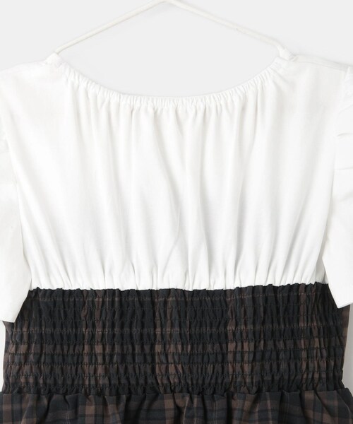 ROPE' PICNIC（ロペピクニック）の「【KIDS/キッズ】ドッキングチェックワンピース/リンクコーデ（ワンピース・キッズ・ブラック系/ネイビー系・L/M/S）」の13枚目の写真