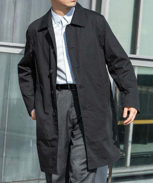 URBAN RESEARCH ROSSO（アーバンリサーチロッソ）の「『撥水』タイプライタースプリングコート（ステンカラーコート・メンズ・BLACK/D/NAVY/BLUE/GRAY/BEIGE/KHAKI・S/M/L/XL）」の9枚目の写真