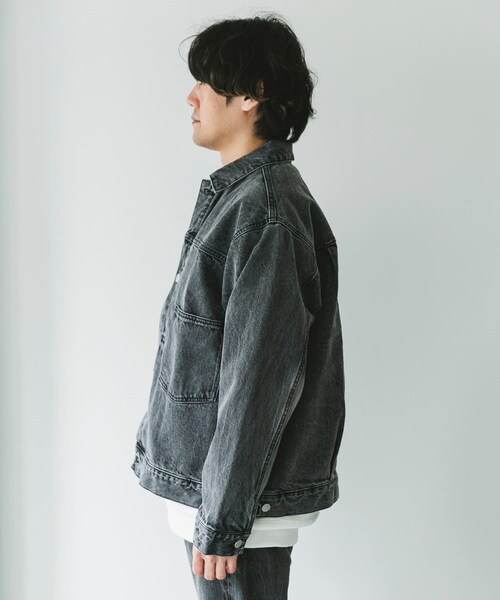 URBAN RESEARCH DOORS（アーバンリサーチドアーズ）の「USED 13.3oz デニムジャケット（デニムジャケット・メンズ・INDIGOUSED/BLACK USED・M/L）」の11枚目の写真