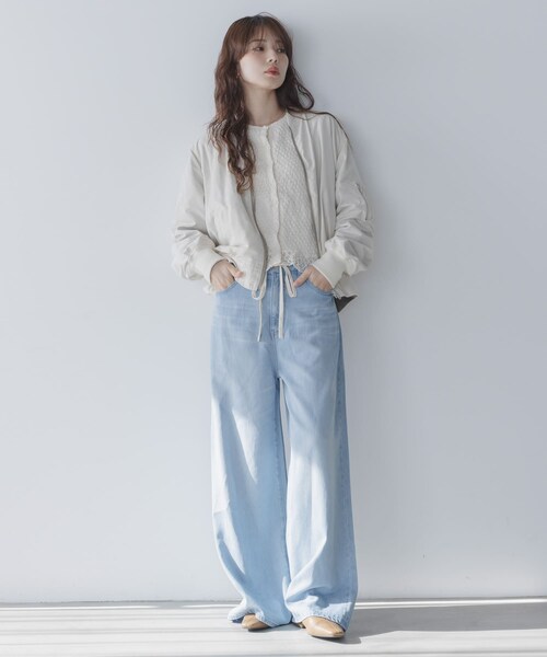 URBAN RESEARCH Sonny Label（アーバンリサーチサニーレーベル）の「『WEB限定』リバーシブルオーバーMA-1（MA-1・レディース・KHK×BLK/OFF×BEG・Free）」の8枚目の写真