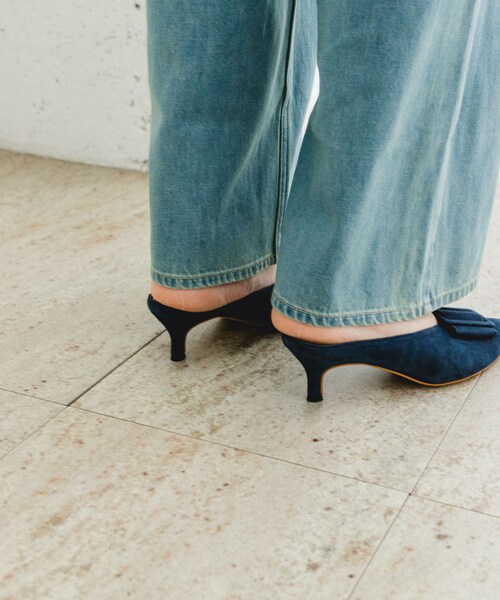 URBAN RESEARCH ROSSO（アーバンリサーチロッソ）の「F by ROSSO　バックルデザインミュール（サンダル・レディース・NAVY/CAMEL・37/38）」の7枚目の写真