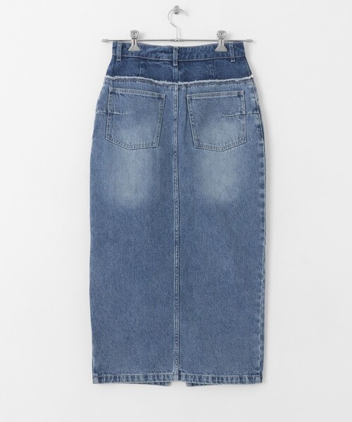 SENSE OF PLACE by URBAN RESEARCH（センスオブプレイスバイアーバンリサーチ）の「レイヤードデニムスカート（デニムスカート・レディース・ONE WASH/L.INDIGO・S/M）」の19枚目の写真