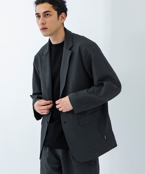 URBAN RESEARCH（アーバンリサーチ）の「『別注』THOUSAND MILE×UR　WASHER CODE JACKET（テーラードジャケット・メンズ・CHARCOAL/BLACK/SLATE BLUE・S/M/L）」の14枚目の写真