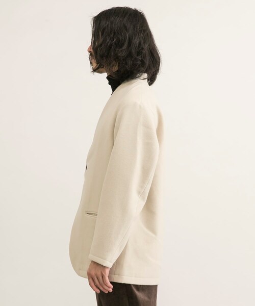 UR TECH』起毛ノーカラー2Bジャケット