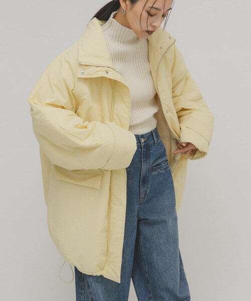 KBF（ケイビーエフ）の「モンスターパテッドミドルコート（その他アウター・レディース・CREAM/ACID KHAKI/BLACK・One）」の18枚目の写真