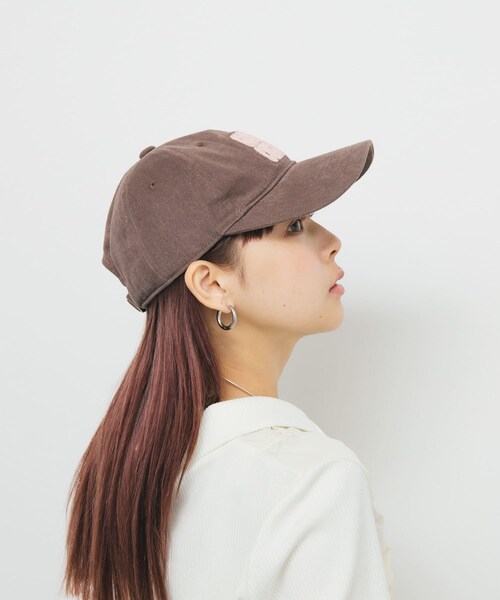 KBF（ケイビーエフ）の「プランプチェーンステッチCAP（キャップ・レディース・IVORY/BROWN/GREEN・one）」の9枚目の写真