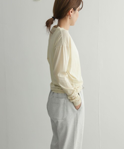 URBAN RESEARCH DOORS（アーバンリサーチドアーズ）の「『別注』unfil×DOORS　high twist cotton L/S t-shirts（Tシャツ/カットソー・レディース・別注l.blue/別注beige/別注orange・1）」の20枚目の写真