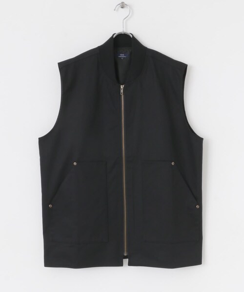 ITEMS URBANRESEARCH（アイテムズ アーバンリサーチ）の「ジップアップ コットンワークベスト（ベスト・メンズ・BLU/BRN/BLK・M/L）」の9枚目の写真