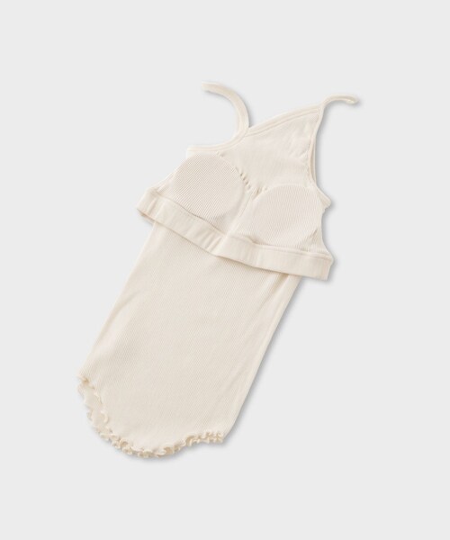 ROPE'（ロペ）の「【HAKUJI（ハクジ）】TWIST COTTON BRA TANK CAMI｜ブラタンクキャミソール（キャミソール・レディース・オフホワイト・F）」の10枚目の写真