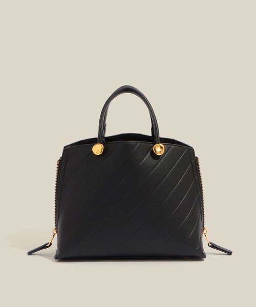 ROPE'（ロペ）の「【E'POR】【数量限定】 Y BAG Mini Emboss【超軽量】（ハンドバッグ・レディース・ブラック/ベージュ・F）」の4枚目の写真