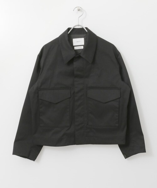 URBAN RESEARCH DOORS(アーバンリサーチドアーズ)の「UNIFY Nylon Short Jacket∴(テーラードジャケット・レディース・BLACK/BEIGE・one)」の4枚目の写真