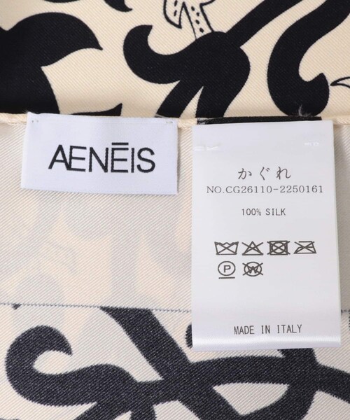 かぐれ（カグレ）の「AENEIS　MUR FLORAL SILK SCARF（バンダナ/スカーフ・レディース・BLACK・-）」の10枚目の写真