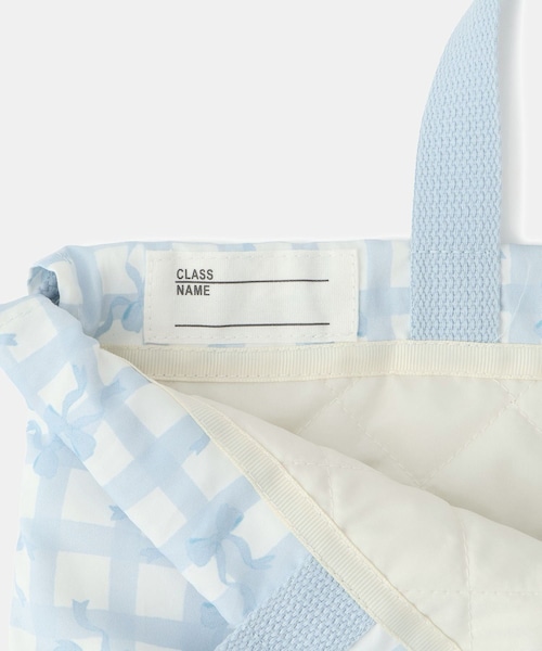 ROPE' PICNIC(ロペピクニック)の「【KIDS/キッズ】チェック×リボン柄ナップザック(バックパック/リュック・キッズ・サックス/ラベンダー系・F)」の20枚目の写真