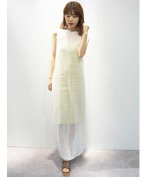 MERCURYDUO | メッシュバックリボンニットワンピース(ワンピース)