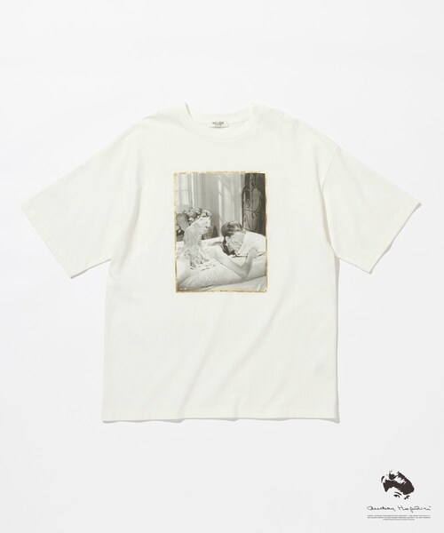 ADAM ET ROPE'（アダムエロペ）の「【AUDREY HEPBURN COLLECTION BY JUN】フォトプリント Tシャツ（Tシャツ/カットソー・レディース・ホワイト/ホワイト系・F）」の21枚目の写真