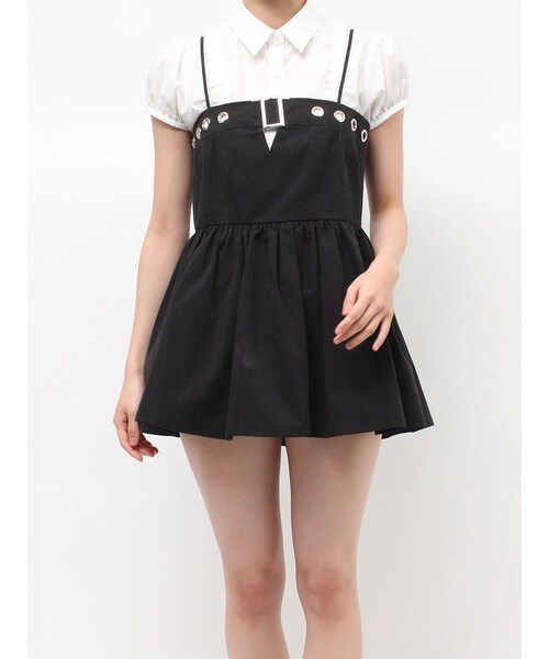 jouetie（ジュエティ）の「ミリタリーキャミチュニック（チュニック・レディース・アイボリー/ブラック/カーキ・M）」の5枚目の写真