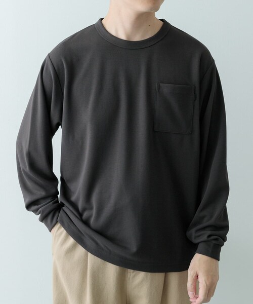 ITEMS URBANRESEARCH（アイテムズ アーバンリサーチ）の「『速乾/イージーケア/UVカット』高機能ポンチロングスリーブカットソー（Tシャツ/カットソー・メンズ・WHT/BEG/BLK・M/L）」の17枚目の写真