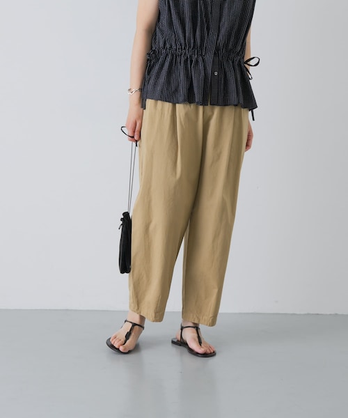 かぐれ（カグレ）の「コットンクロップドパンツ（その他パンツ・レディース・OFF/BEIGE/BLACK・Free）」の3枚目の写真