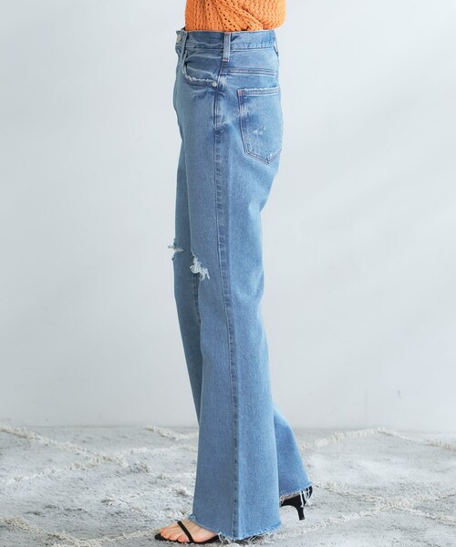 URBAN RESEARCH ROSSO（アーバンリサーチロッソ）の「NEEDBY heritage　BARBARA BOOT CUT DAMAGED（デニムパンツ・レディース・DAMAGELBLU・24/25/26）」の19枚目の写真