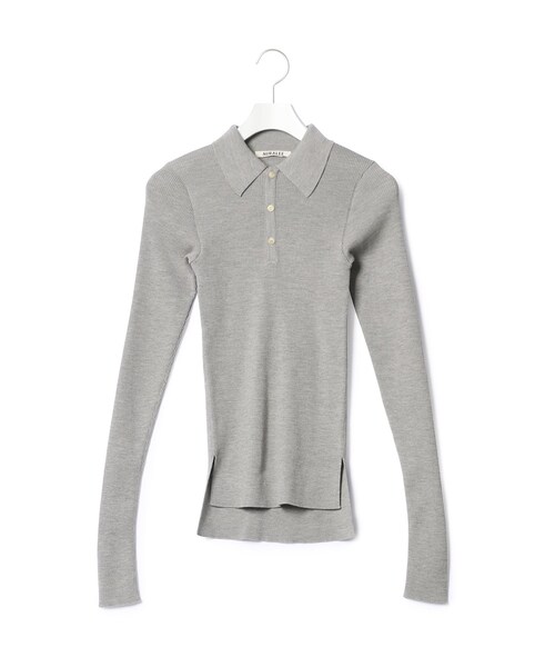 AURALEE/RIB POLO 1 ニットプルオーバー 長袖ポロニット AURALEE/RIB POLO 1 リブニットポロ - メルカリ