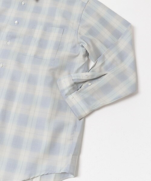 URBAN RESEARCH（アーバンリサーチ）の「FUJI　WOOL CHECK STANDARD SHIRTS（シャツ/ブラウス・メンズ・BLUE/GREEN/ORANGE・5/6）」の7枚目の写真