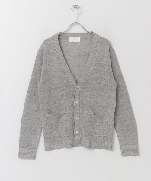 URBAN RESEARCH Sonny Label（アーバンリサーチサニーレーベル）の「トップカラーリネンカーディガン∴（カーディガン/ボレロ・メンズ・オレンジ/グレー/ブルー/グリーン・M/L）」の8枚目の写真