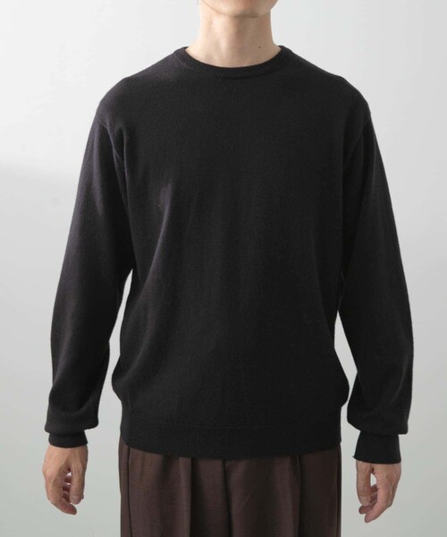 ITEMS URBANRESEARCH（アイテムズ アーバンリサーチ）の「カシミヤ×コットンクルーネックセーター（ニット/セーター・メンズ・GRY/BRD/MOC/BLK・M/L）」の22枚目の写真