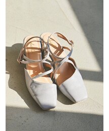 dazzlin | ランダムストラップスクエアパンプス(パンプス)