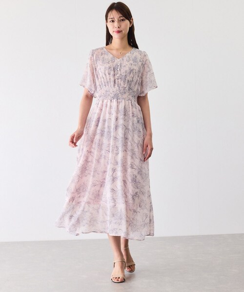 Jayro(ジャイロ)の「ミニプリーツフロントシフォンワンピース(ワンピース・レディース・ブラック系/ホワイト系/ピンク・M)」の10枚目の写真