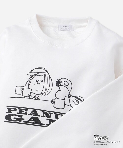Saturdays NYC(サタデーズ ニューヨークシティ )の「PEANUTS x Saturdays NYC Gang Crew Sweatshirt(スウェット・レディース・ホワイト・L/M/XL)」の7枚目の写真