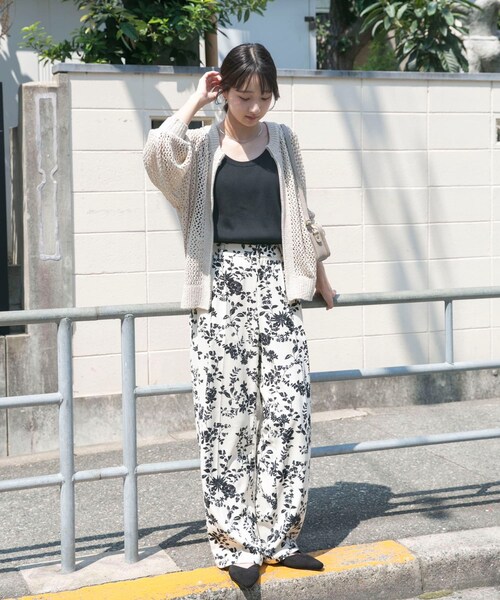 ITEMS URBANRESEARCH（アイテムズ アーバンリサーチ）の「メッシュジップニットカーディガン（ニット/セーター・レディース・BRN/GREGE/BLK・FREE）」の16枚目の写真