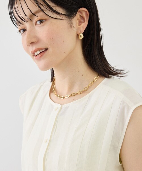 ROPE' PICNIC(ロペピクニック)の「ステンレスボールドチェーンネックレス(ネックレス・レディース・ゴールド/シルバー・F)」の13枚目の写真