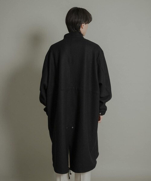 SENSE OF PLACE by URBAN RESEARCH（センスオブプレイスバイアーバンリサーチ）の「『UR TECH』 カットメルトンモッズコート（モッズコート・メンズ・BLACK/KHAKI・M/L）」の4枚目の写真