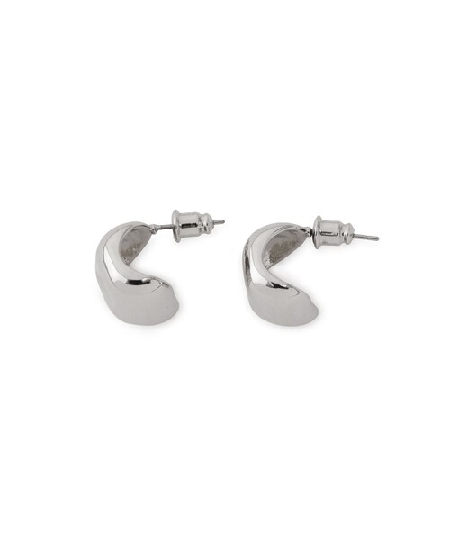 ADAM ET ROPE'(アダムエロペ)の「カーブフォルムピアス(ピアス(両耳用)・レディース・ゴールド/シルバー・F)」の7枚目の写真