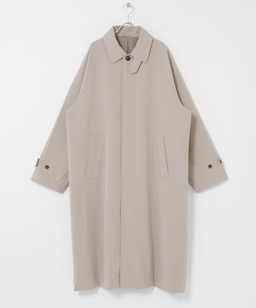 SENSE OF PLACE by URBAN RESEARCH(センスオブプレイスバイアーバンリサーチ)の「バルマカーンルーズコート(ステンカラーコート・メンズ・BEIGE/NAVY/BEG CHECK・M/L)」の12枚目の写真