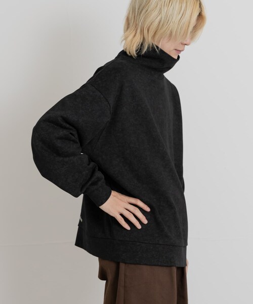 THE GOODLAND MARKET（ザグッドランドマーケット）の「TONY　LA turtle neck fleece SWEAT（スウェット・メンズ・BLK/GRY・M/L）」の4枚目の写真