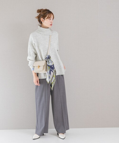 URBAN RESEARCH ROSSO（アーバンリサーチロッソ）の「スリットタートルネックニット（ニット/セーター・レディース・L.GRAY/L.BEIGE/MIX PINK・FREE）」の15枚目の写真