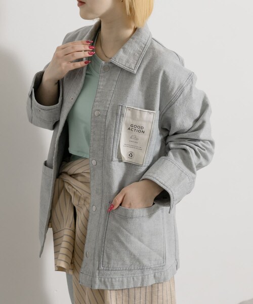 THE GOODLAND MARKET（ザグッドランドマーケット）の「ザ グッドランド マーケット　RE DENIM COVERALL（デニムジャケット・メンズ・L.INDIGO・1/2/3）」の20枚目の写真