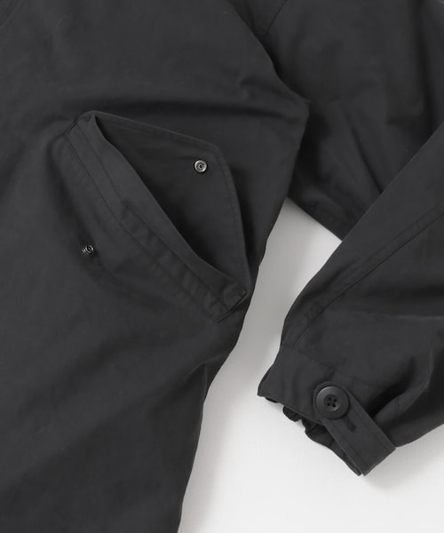 ITEMS URBANRESEARCH(アイテムズ アーバンリサーチ)の「中綿ライナー付 フードレスモッズコート(モッズコート・メンズ・KHK/BLK・M/L)」の13枚目の写真