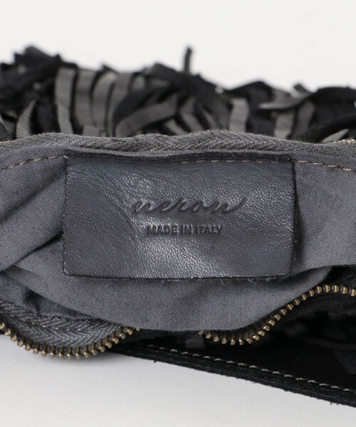 URBAN RESEARCH（アーバンリサーチ）の「レザーフリンジハンドバッグ（ハンドバッグ・レディース・BLACK・-）」の9枚目の写真