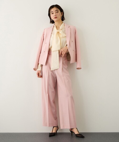 ROPE'（ロペ）の「2WAYドットジャガードボウタイブラウス/イージーケア（シャツ/ブラウス・レディース・ブラック/オフホワイト・F）」の17枚目の写真