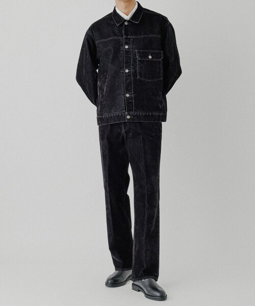 ADAM ET ROPE'（アダムエロペ）の「【ISKO】フロッキー デニムジャケット / ADAM ET ROPE' JEANS -PERS-（デニムジャケット・メンズ・ブラック系/ダークブラウン系・L/M）」の14枚目の写真