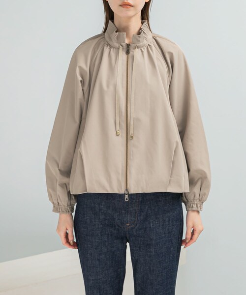 URBAN RESEARCH ROSSO（アーバンリサーチロッソ）の「MARILYN MOON　pleats twill blouson（ブルゾン・レディース・BLACK/BEIGE・Free）」の18枚目の写真