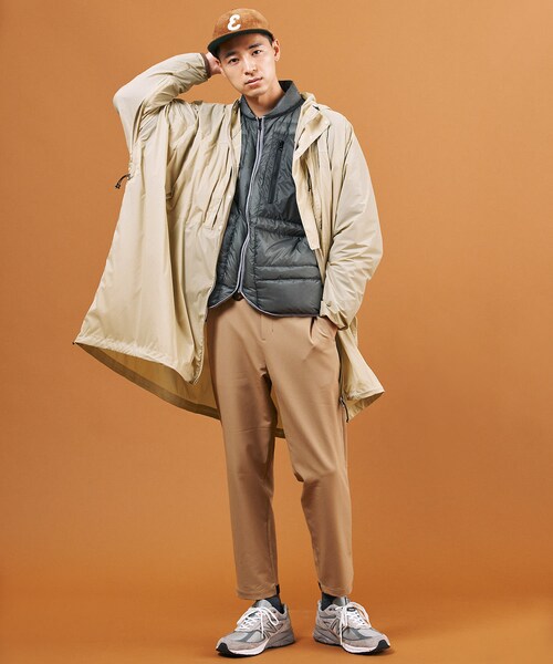 EKAL(エカル)の「ポータブルDWRオーバーコート(マウンテンパーカー・メンズ・BEG/BLK・S/M/L)」の20枚目の写真