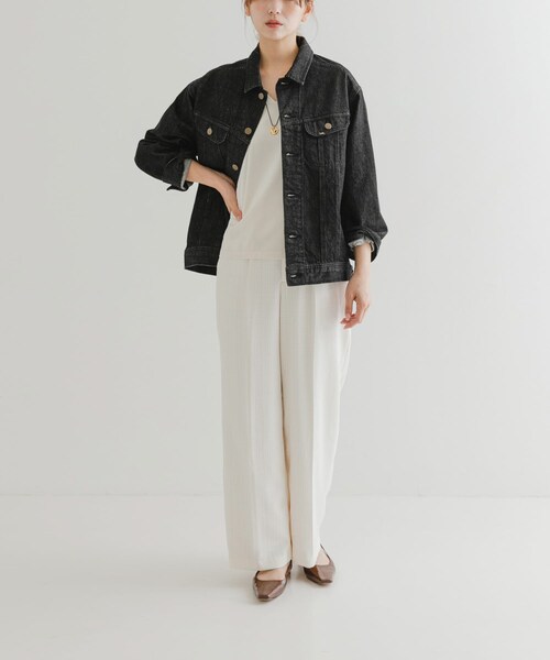 URBAN RESEARCH ROSSO（アーバンリサーチロッソ）の「『別注』Lee101 ×ROSSO　JACKET（デニムジャケット・レディース・BLKONEWASH・FREE）」の6枚目の写真