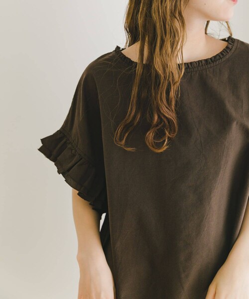 ITEMS URBANRESEARCH(アイテムズ アーバンリサーチ)の「ダブルフリルブラウス(シャツ/ブラウス・レディース・SRP/WHT/BRN・FREE)」の17枚目の写真