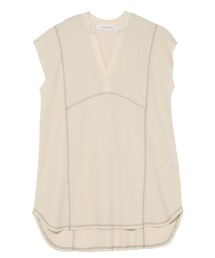 LAGUNAMOON | バイカラーステッチロングトップス(Tシャツ/カットソー)