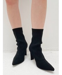 GYDA | リブニットソックスショートブーツ(ブーツ)