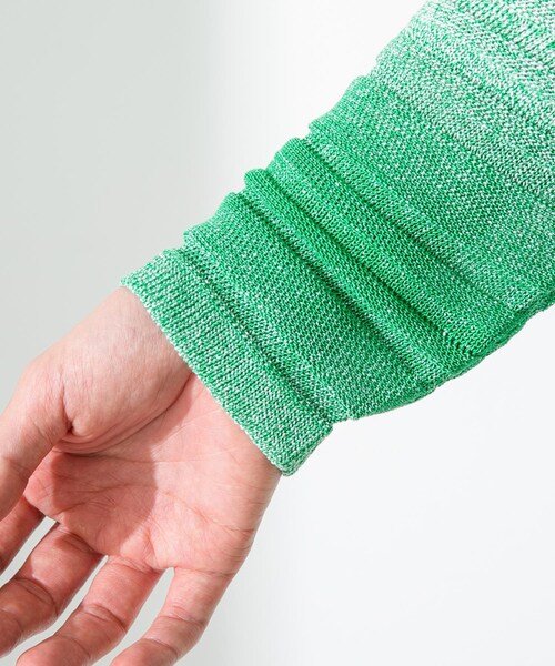 URBAN RESEARCH Sonny Label（アーバンリサーチサニーレーベル）の「スペースダイライトニットカーディガン（カーディガン/ボレロ・メンズ・ブルー/グリーン/オレンジ・M/L）」の16枚目の写真