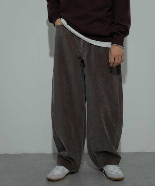SENSE OF PLACE by URBAN RESEARCH(センスオブプレイスバイアーバンリサーチ)の「『セットアップ対応』ヴィンテージツイルカーブパンツ(その他パンツ・メンズ・BROWN/BLACK/KHAKI・M/L)」の2枚目の写真